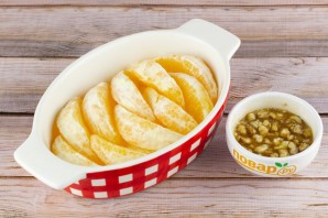 Апельсин в духовке с медом и корицей 